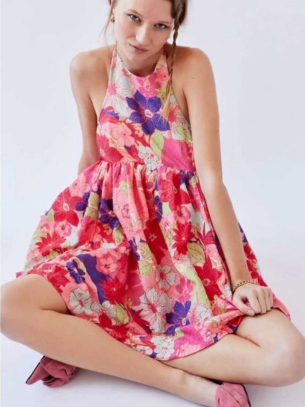 Free People Passion Flower mini dress